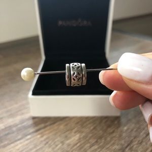 Pandora patterned charm
